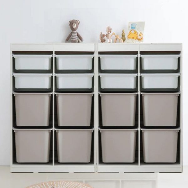 "White Engineered Wood Scratch-proofed Vertical/Horizontal Standard Children's Bookshelf Free Standing Closed Back with 2 Shelves/4 Shelves/5 Shelves"