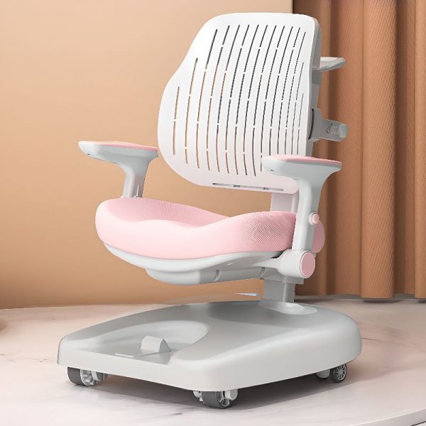 "Upholstered Chair(s) Adjustable Height Children's Chair With Arms, Lockable Wheels"