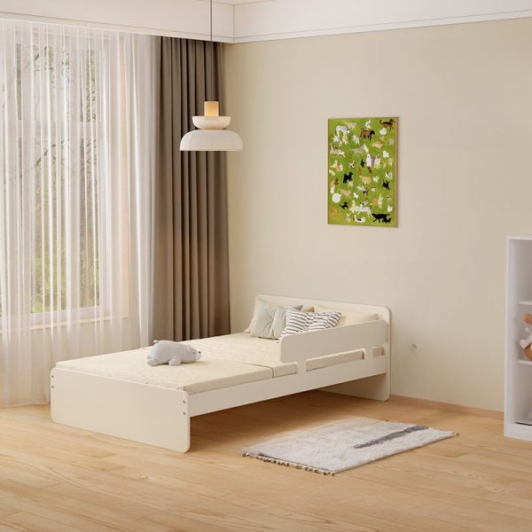 "2 Drawers Standard Children Bed with Cotton, Headboard, Footboard, Underbed, Ladder"