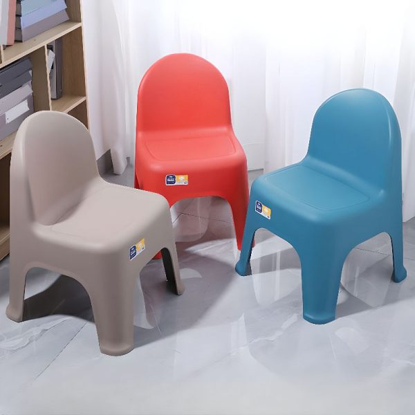 "Modern Solid Color Plastic Ergonomic Stackable Kids Chair forKids"