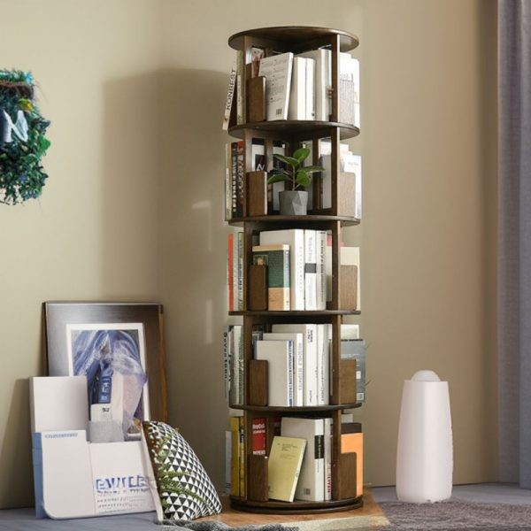 "Simple Vertical Timber Standard Kids Bookshelf Unfixed Turned with Closed Back and 6 Shelves/3 Shelves/4 Shelves"